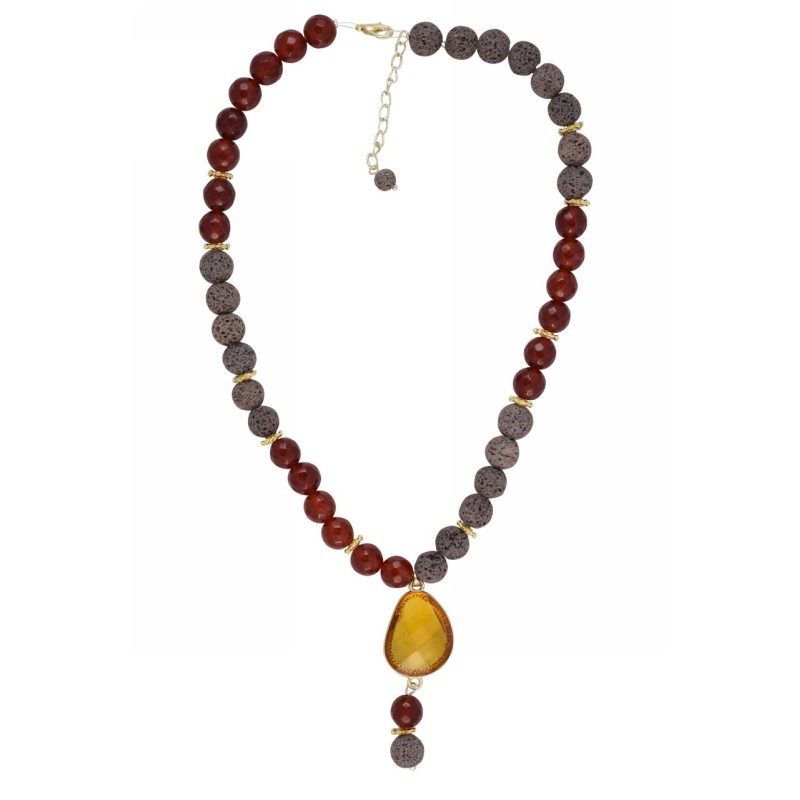 Kostibas 1025-803QK, Πέτρα, Κρύσταλλο, Καφέ 