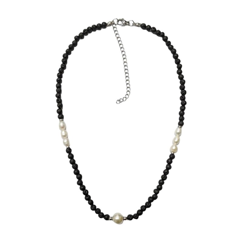 Kostibas 1014-913AL, Κολιέ, Πέτρα, Μαύρο 