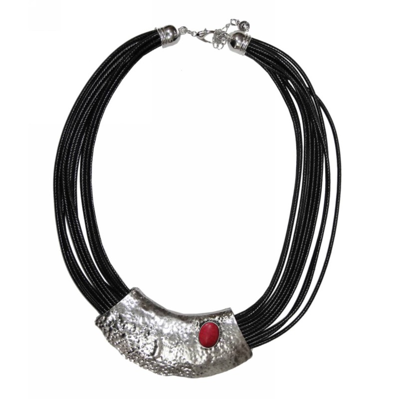 Kostibas 1014-507AE, Μεταλλικό, Σχοινί, Πέτρα, Ασημί