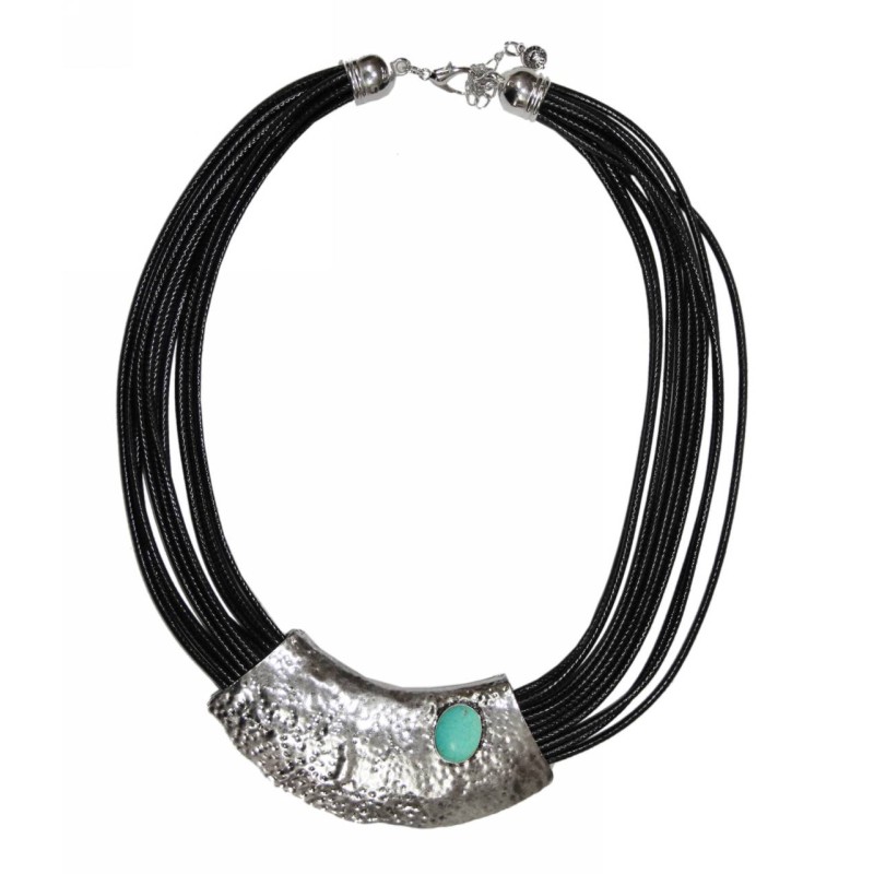 Kostibas 1014-507AD, Μεταλλικό, Σχοινί, Πέτρα, Ασημί 