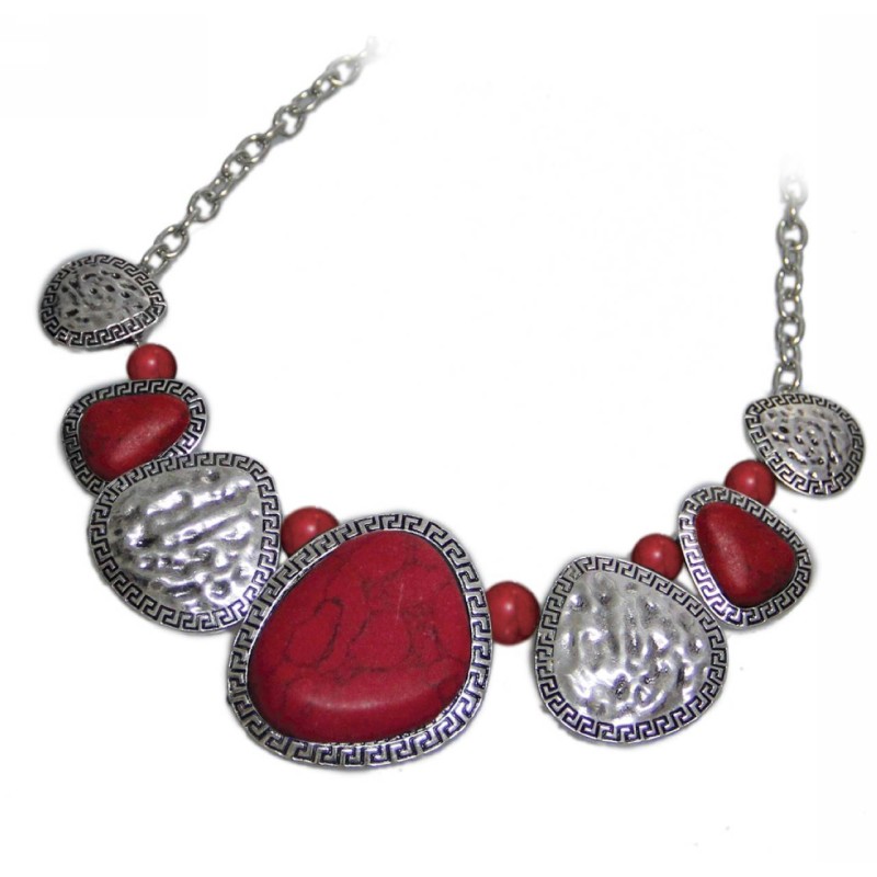 Kostibas 1014-404E, Μεταλλικό, Πέτρα, Ασημί 