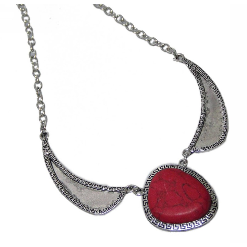 Kostibas 1014-402E, Μεταλλικό, Πέτρα, Ασημί 