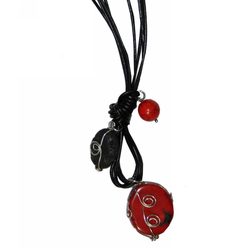 Kostibas 1014-346, Μεταλλικό, Πέτρα, Κόκκινο 