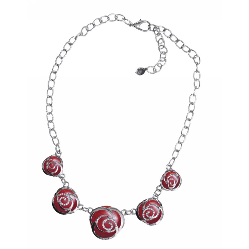 Kostibas 1012-536AE, Μεταλλικό, Πέτρα, Στρας, Κόκκινο 