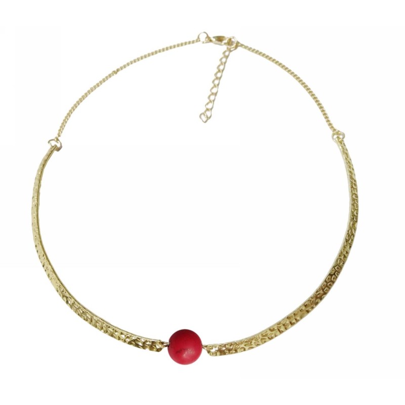 Kostibas 1114-734XE, Με πέτρα, Μεταλλικό, Κόκκινο 