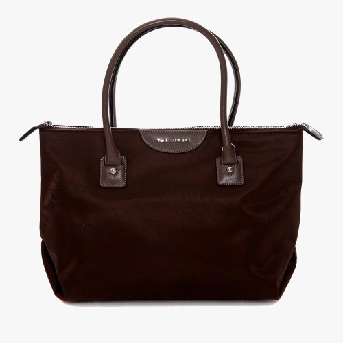 Ted Lapidus 615-6202, Ώμου, Δέρμα, Καφέ