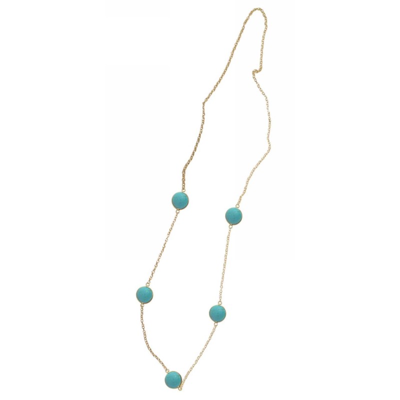 Kostibas 1114-559D, Με πέτρα, Μεταλλικό, Τιρκουάζ 