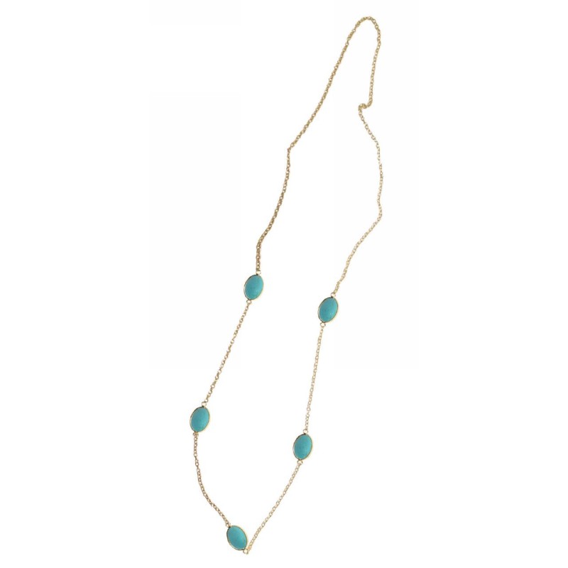 Kostibas 1114-558D, Με πέτρα, Μεταλλικό, Τιρκουάζ 