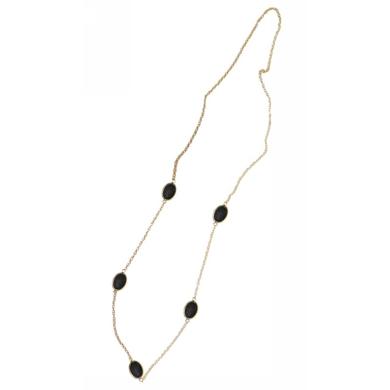 Kostibas 1114-558A, Με πέτρα, Μεταλλικό, Μαύρο 