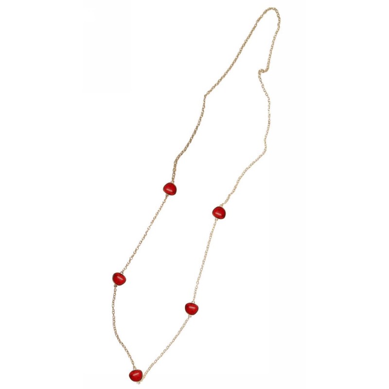 Kostibas 1114-556E, Με πέτρα, Μεταλλικό, Κόκκινο 