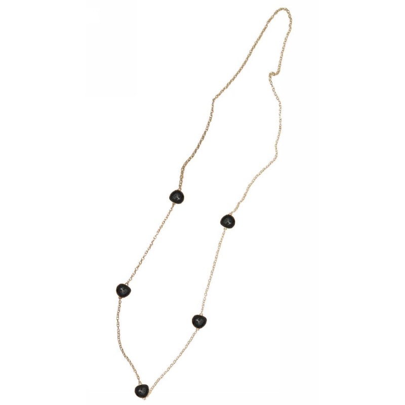 Kostibas 1114-556A, Με πέτρα, Μεταλλικό, Μαύρο 