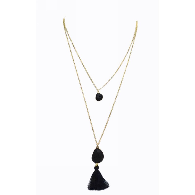 Kostibas 1114-512A, Με πέτρα, Μεταλλικό, Μαύρο 