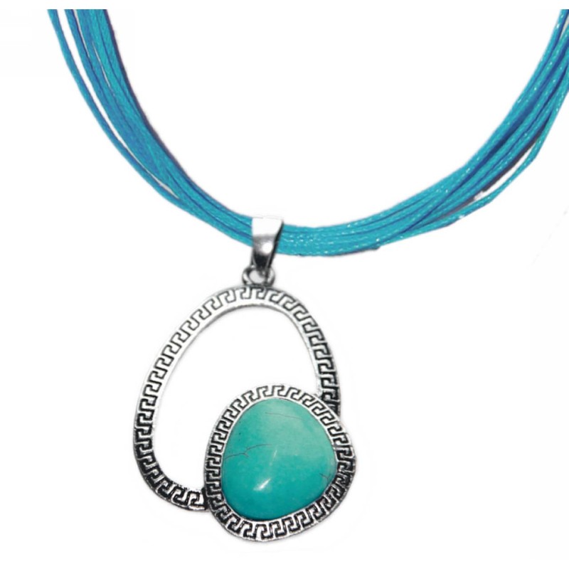 Kostibas 1114-202D, Με πέτρα, Μεταλλικό, Τιρκουάζ 