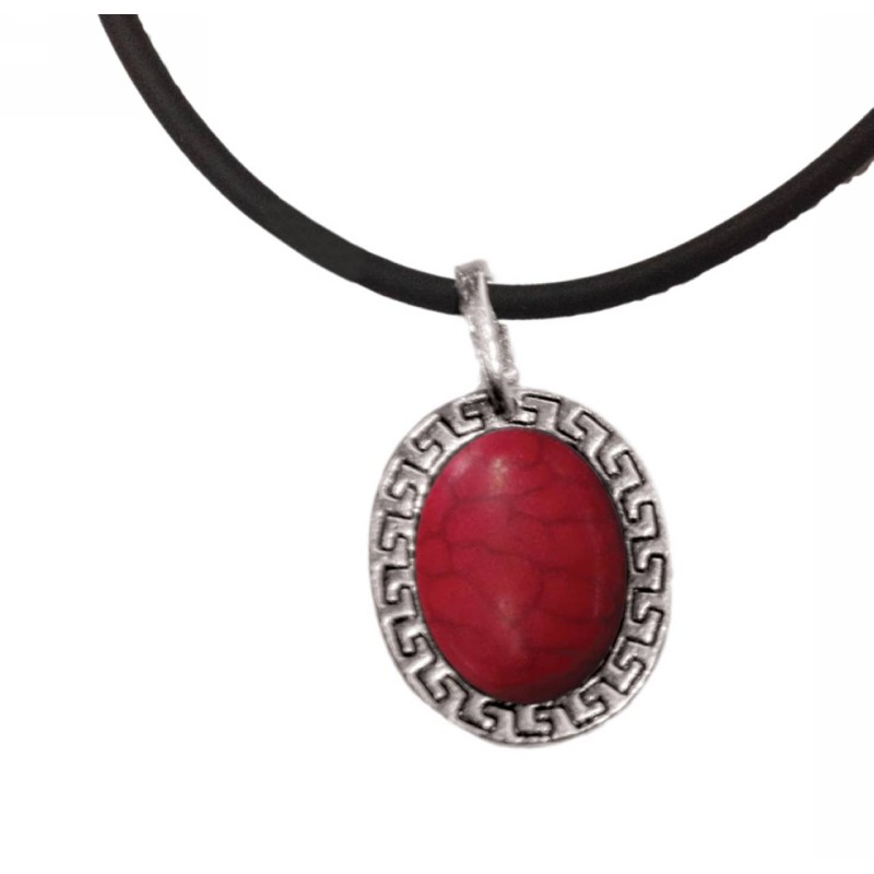 Kostibas 1114-110E, Με πέτρα, Μεταλλικό, Κόκκινο 