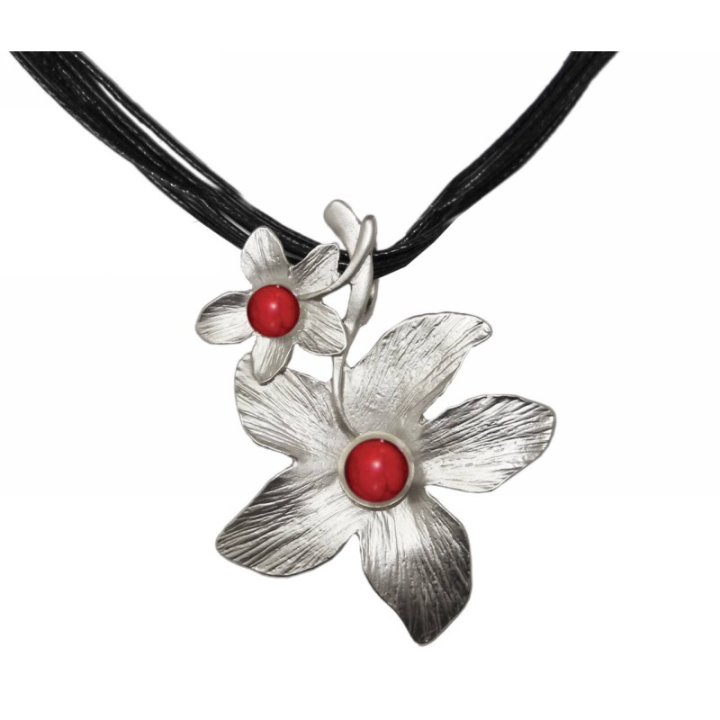 Kostibas 1112-502AE, Με πέτρα, Μεταλλικό, Κόκκινο 