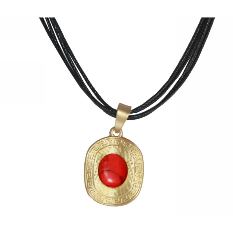 Kostibas 1112-452XE, Με πέτρα, Μεταλλικό, Κόκκινο