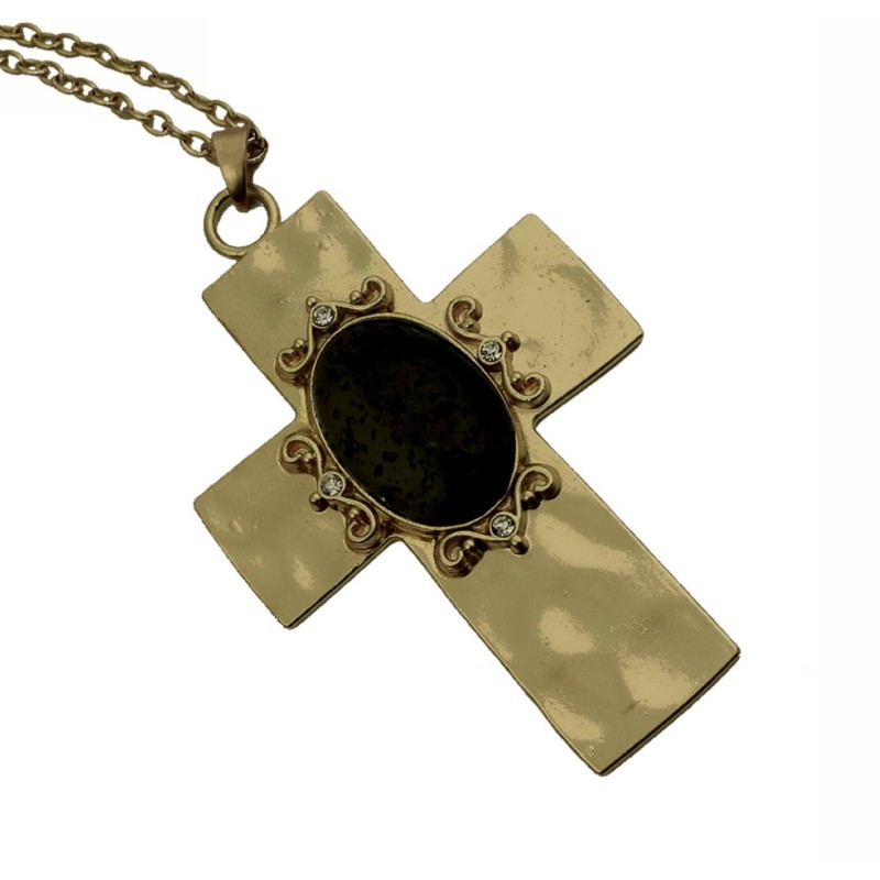 Kostibas 1112-444XA, Με πέτρα, Μεταλλικό, Μαύρο 