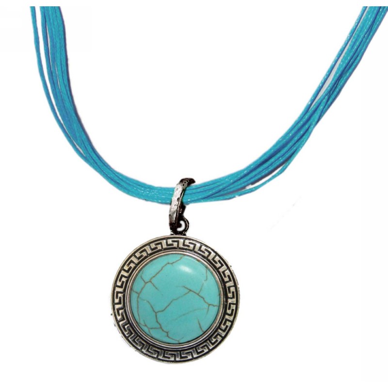 Kostibas 1114-105D, Με πέτρα, Σχοινί, Τιρκουάζ 