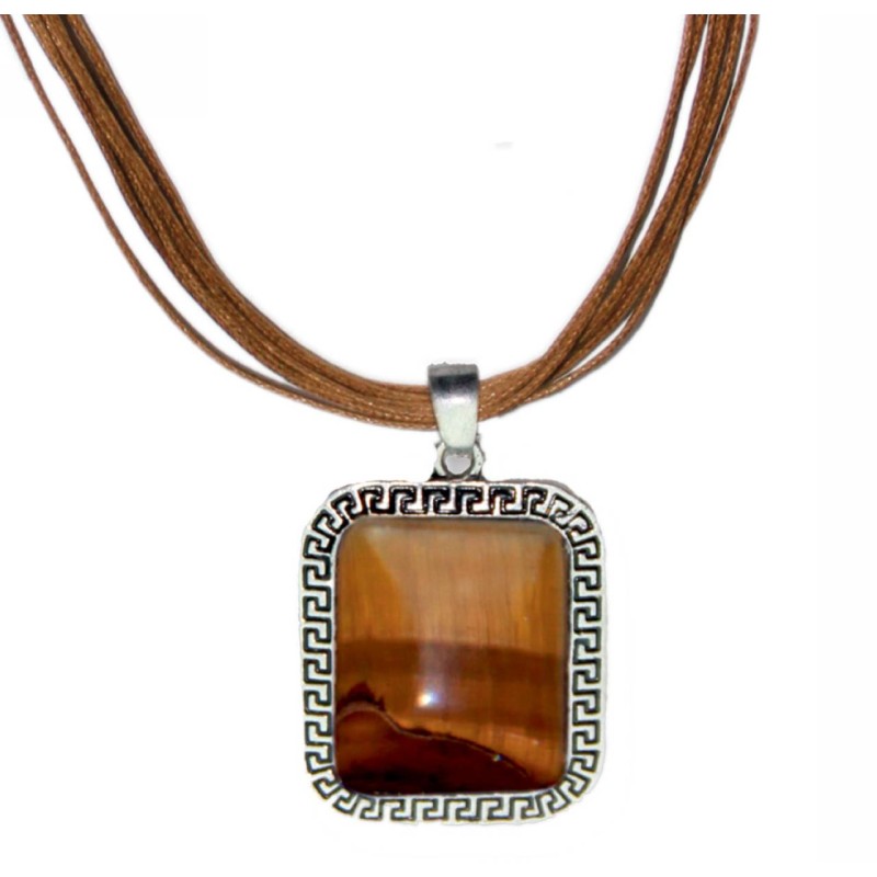 Kostibas 1114-104B, Με πέτρα, Καφέ 