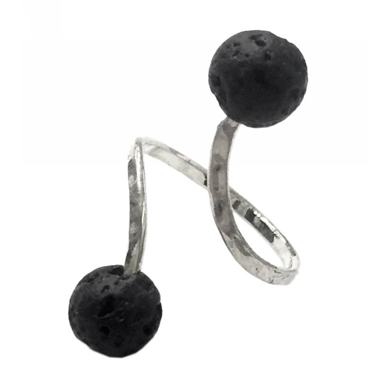 Kostibas 2514-601AA, Με πέτρα, Μεταλλικό, Μαύρο 