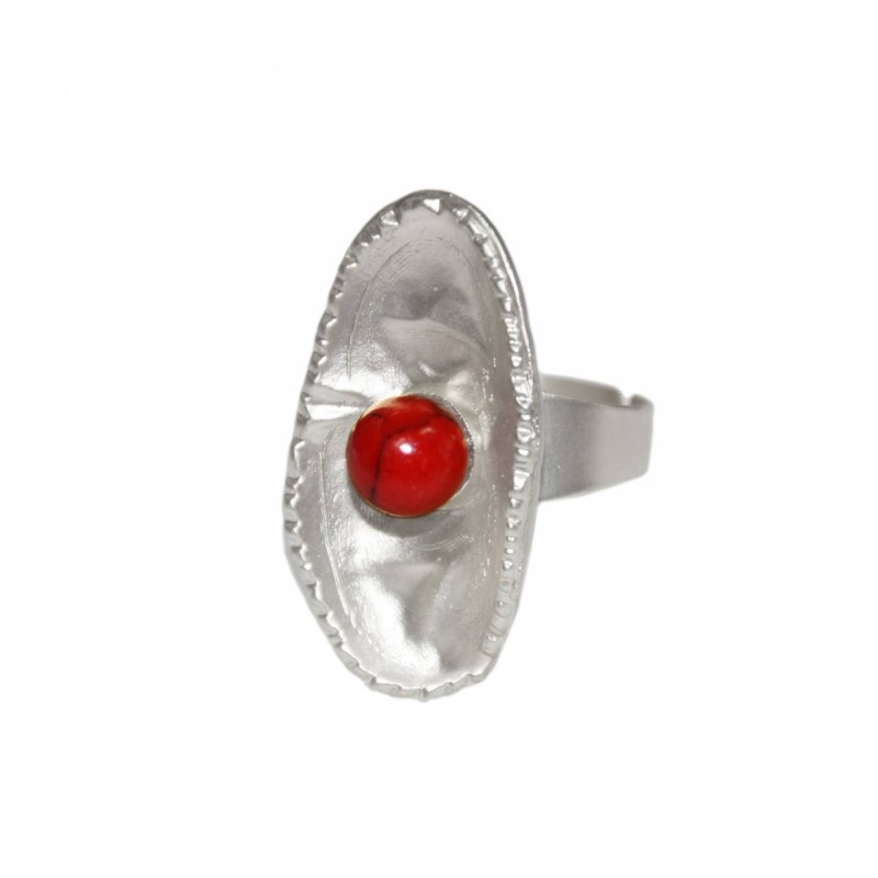 Kostibas 2514-504AE, Με πέτρα, Μεταλλικό, Κόκκινο 