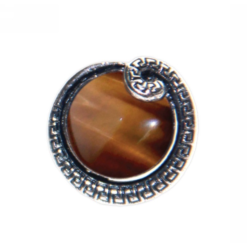 Kostibas 2514-232B, Με πέτρα, Μεταλλικό, Καφέ