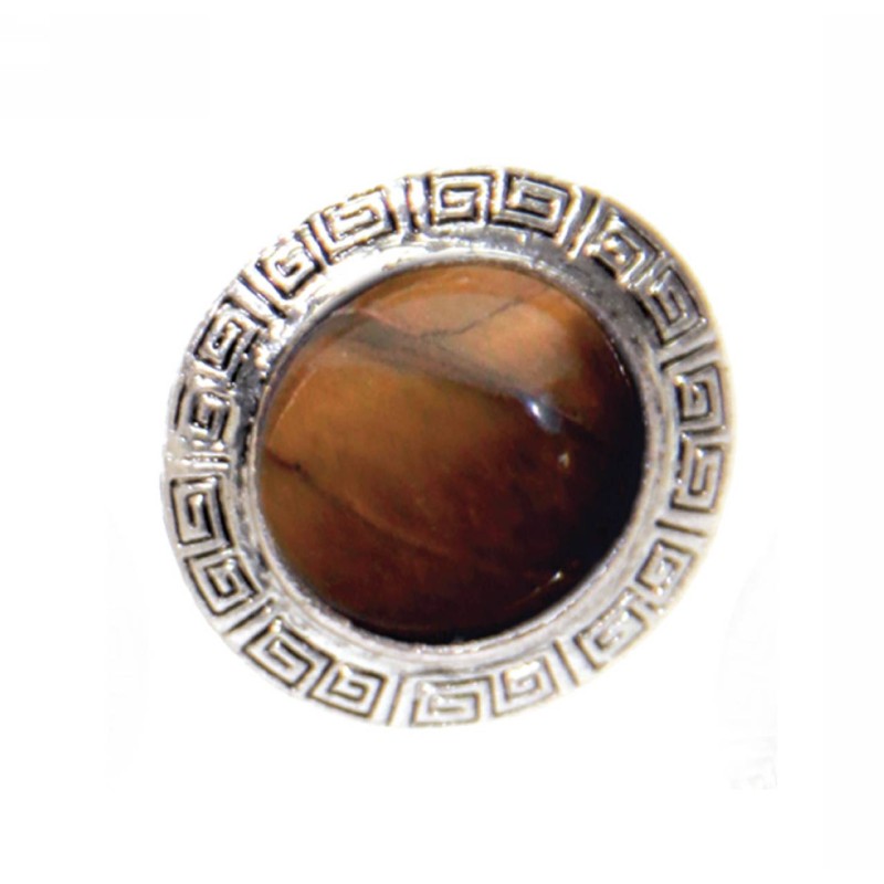 Kostibas 2514-105B, Με πέτρα, Μεταλλικό, Καφέ