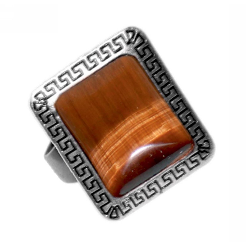 Kostibas 2514-104B, Με πέτρα, Μεταλλικό, Καφέ 