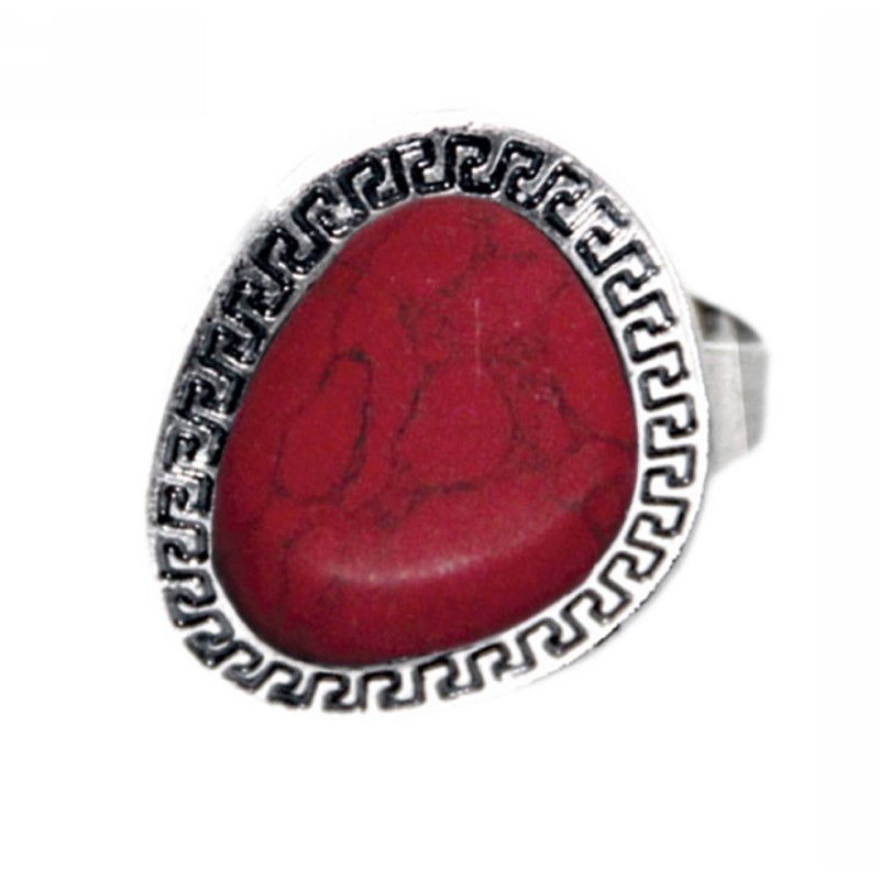 Kostibas 2514-103E, Με πέτρα, Μεταλλικό, Κόκκινο 