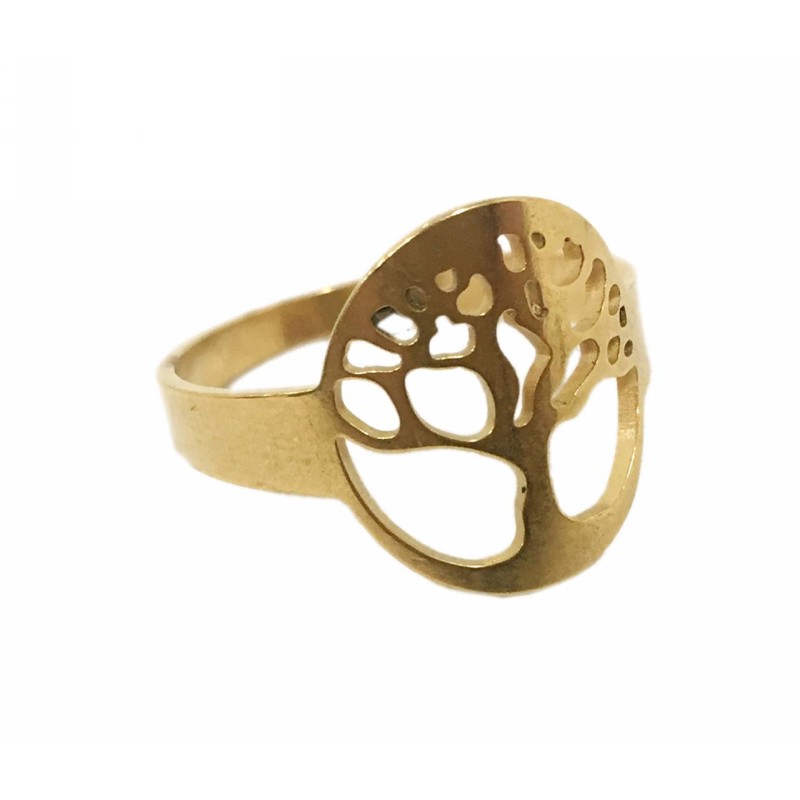 Kostibas 2513-302X, Δαχτυλίδι, Ατσάλι, Χρυσό 