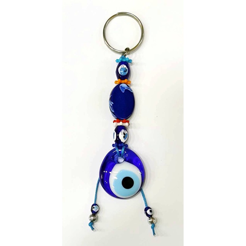 Kostibas 6229-740, Μάτι, Μεταλλικό, Χάντρες, Μπλε 