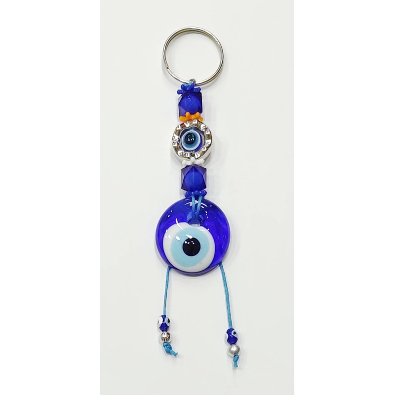 Kostibas 6229-739, Μάτι, Μεταλλικό, Χάντρες, Μπλε 