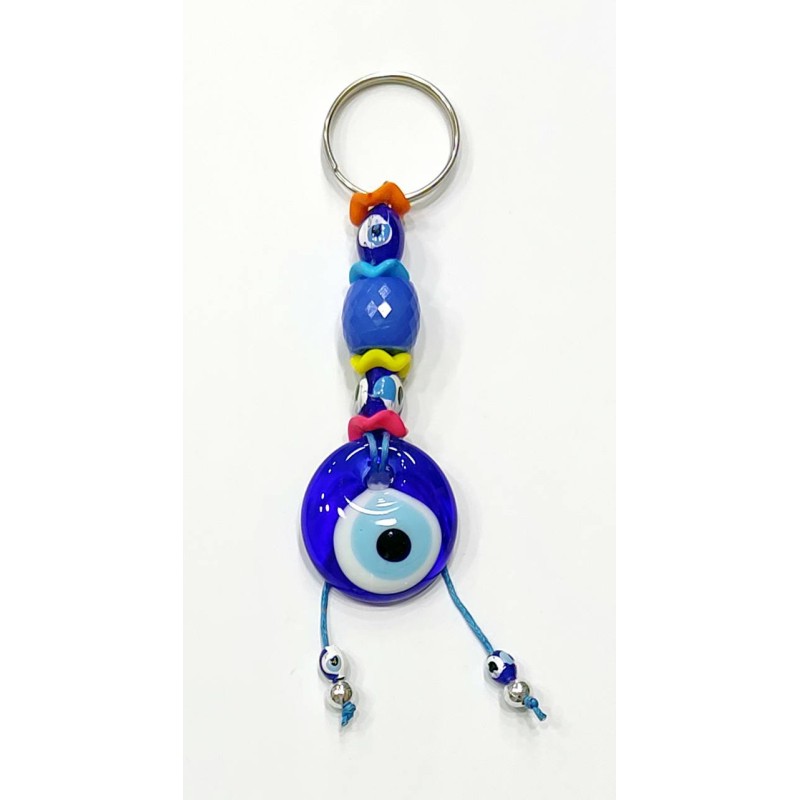 Kostibas 6229-733, Μάτι, Μεταλλικό, Χάντρες, Μπλε 