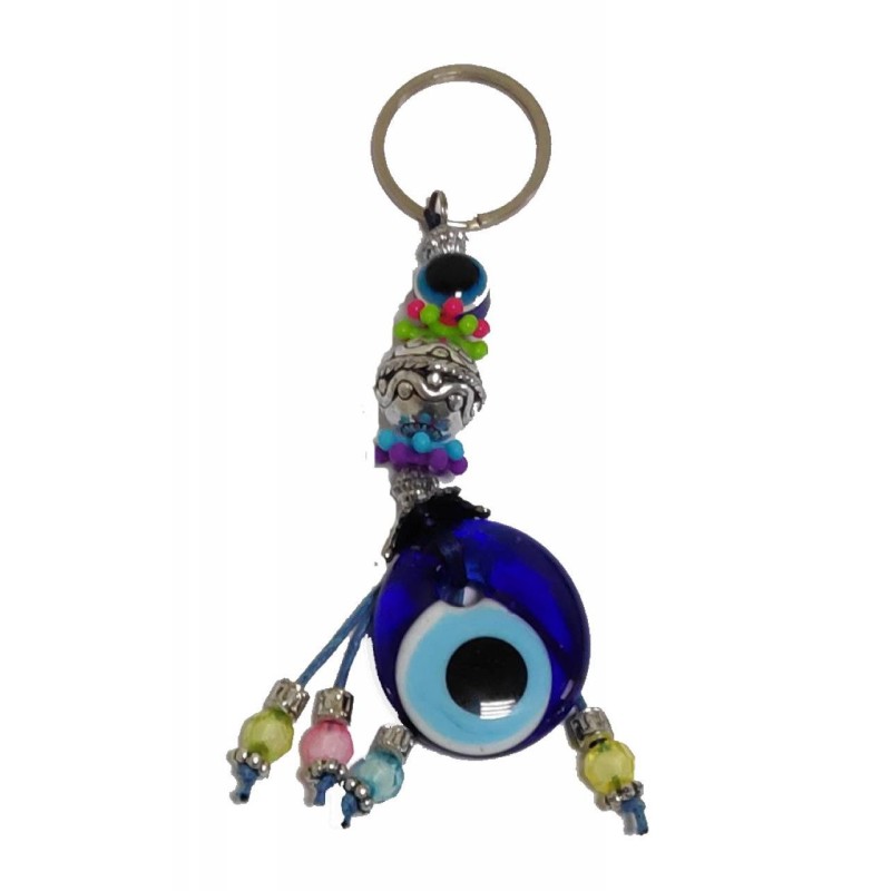 Kostibas 6229-722, Μάτι, Μεταλλικό, Χάντρες, Μπλε 