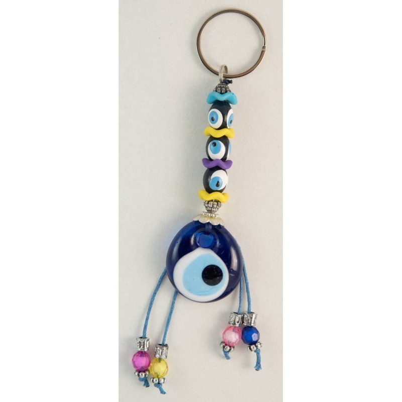 Kostibas 6229-716, Μάτι, Μεταλλικό, Χάντρες, Μπλε 