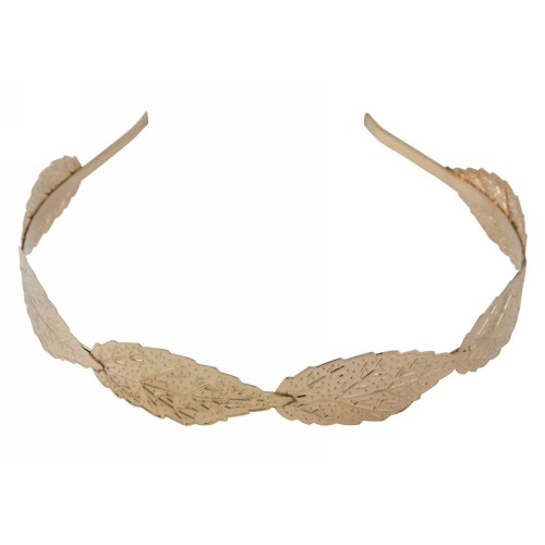 Kostibas 4512-606X, Στέκα μαλλιών, Μεταλλικό, ΤΕ, Φύλλα, Χρυσό