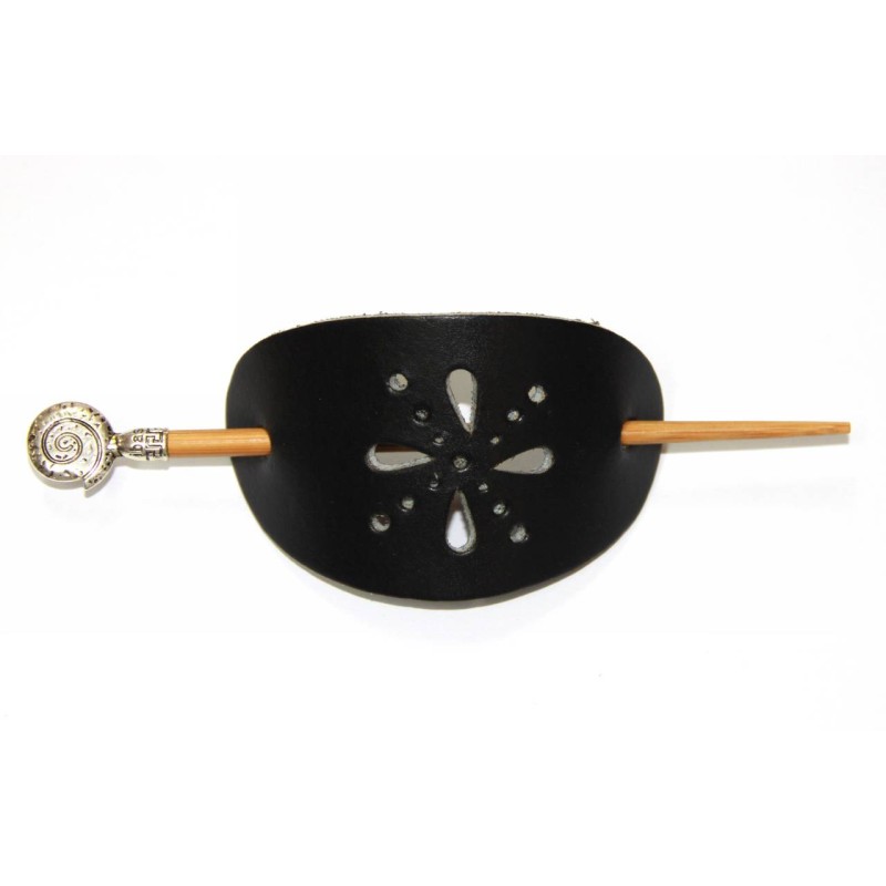 Kostibas 4032-001M, Μπαρέτα, Δέρμα, Μαύρο 