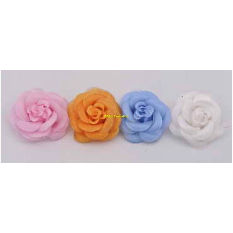 Kostibas 4371-001, Μπουτονιέρα, Ύφασμα, Λουλούδι, 4τμχ 