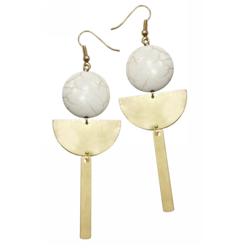 Kostibas 3014-722XL, Πέτρα, Μεταλλικό, Εκρού/Χρυσό