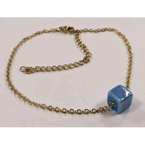 Kostibas 1513-866XB, Βραχιόλι, Ατσάλι, Με μοτίφ, Γαλάζιο