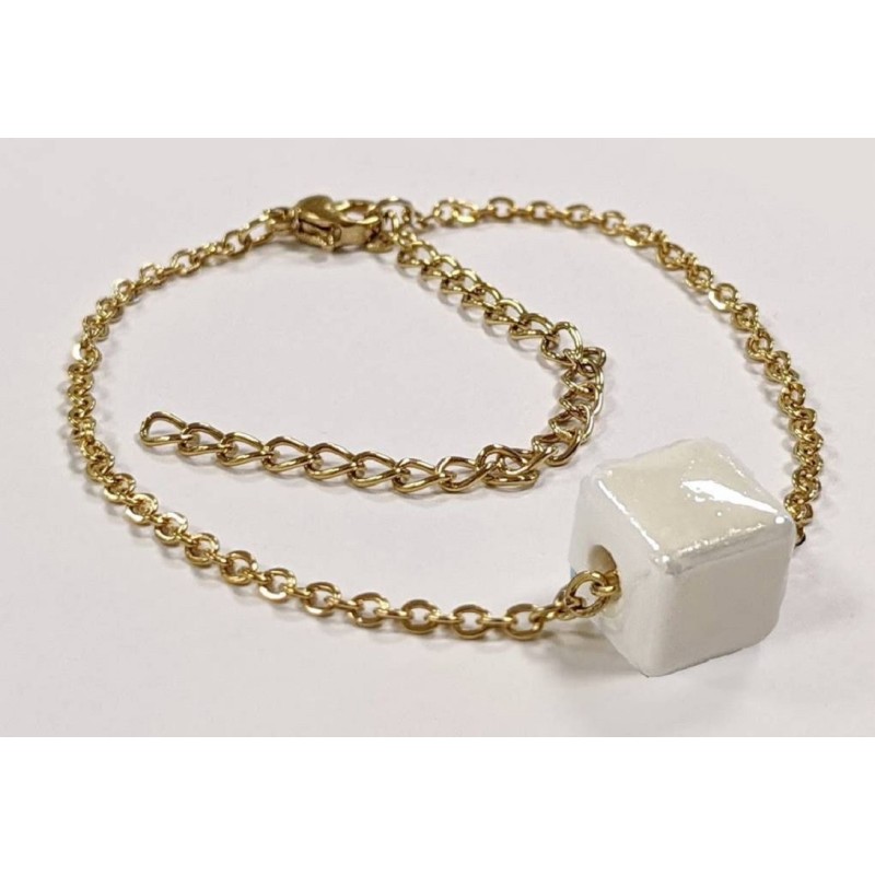 Kostibas 1513-866XL, Βραχιόλι, Ατσάλι, Με μοτίφ, ΤΕ, Λευκό