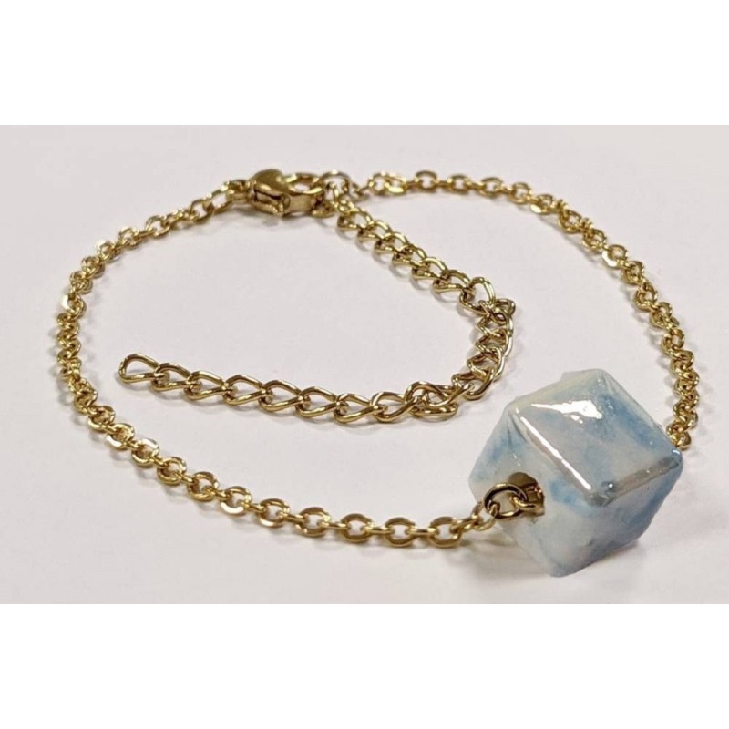 Kostibas 1513-866XO, Βραχιόλι, Ατσάλι, Με μοτίφ, Λευκό/Γαλάζιο