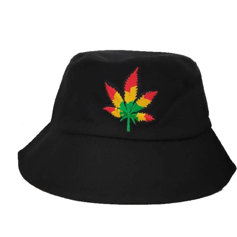 Kostibas 5498-702MQ, Καλοκαιρινά καπέλα, Bucket, Διπλής όψης, Μαύρο 