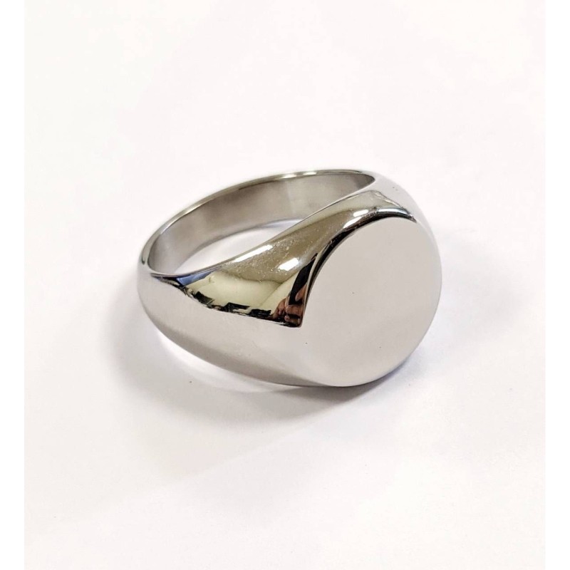 Kostibas 2513-508A, Δαχτυλίδι Ανδρικό, Ατσάλι, Ασημί 