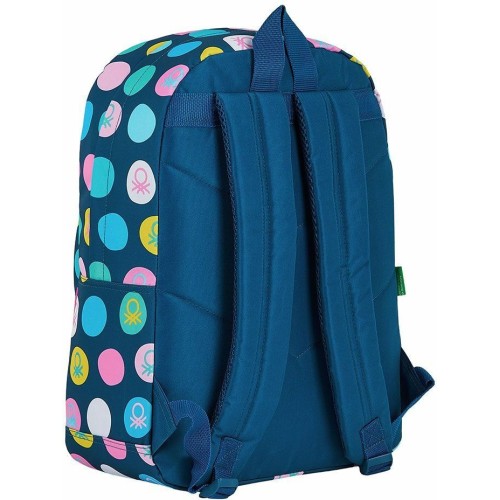 Benetton 612050754 Navy, Σχολική Τσάντα, Μπλε