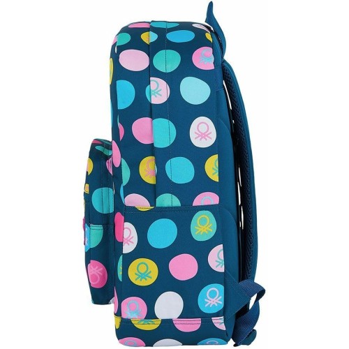 Benetton 612050754 Navy, Σχολική Τσάντα, Μπλε