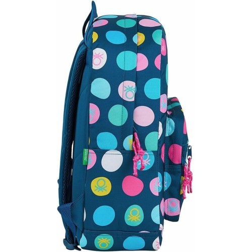 Benetton 612050754 Navy, Σχολική Τσάντα, Μπλε