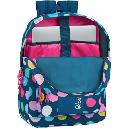 Benetton 612050754 Navy, Σχολική Τσάντα, Μπλε