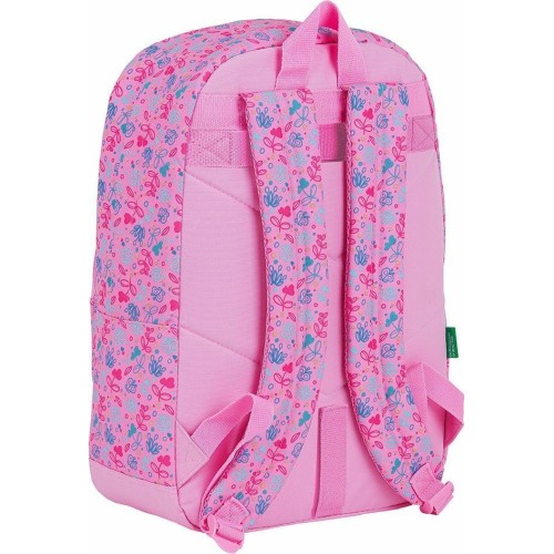 Benetton 612053754, Σχολική Τσάντα, Ροζ