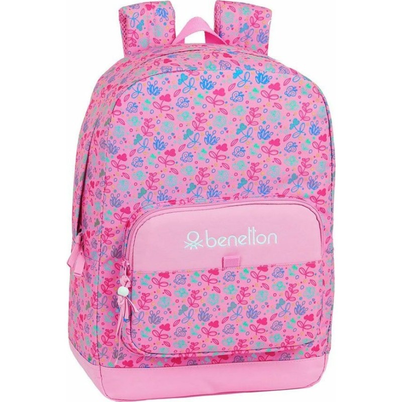 Benetton 612053754, Σχολική Τσάντα, Ροζ